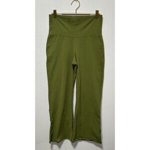 PrAna Women’s Yoga Pants Small Green Bootcut Stretch Activewear RN92382 Crop